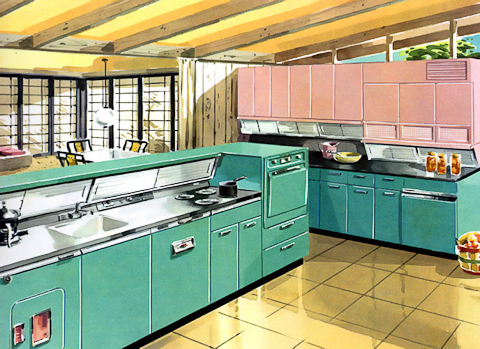 GE Wonder Kitchen with cabinettes